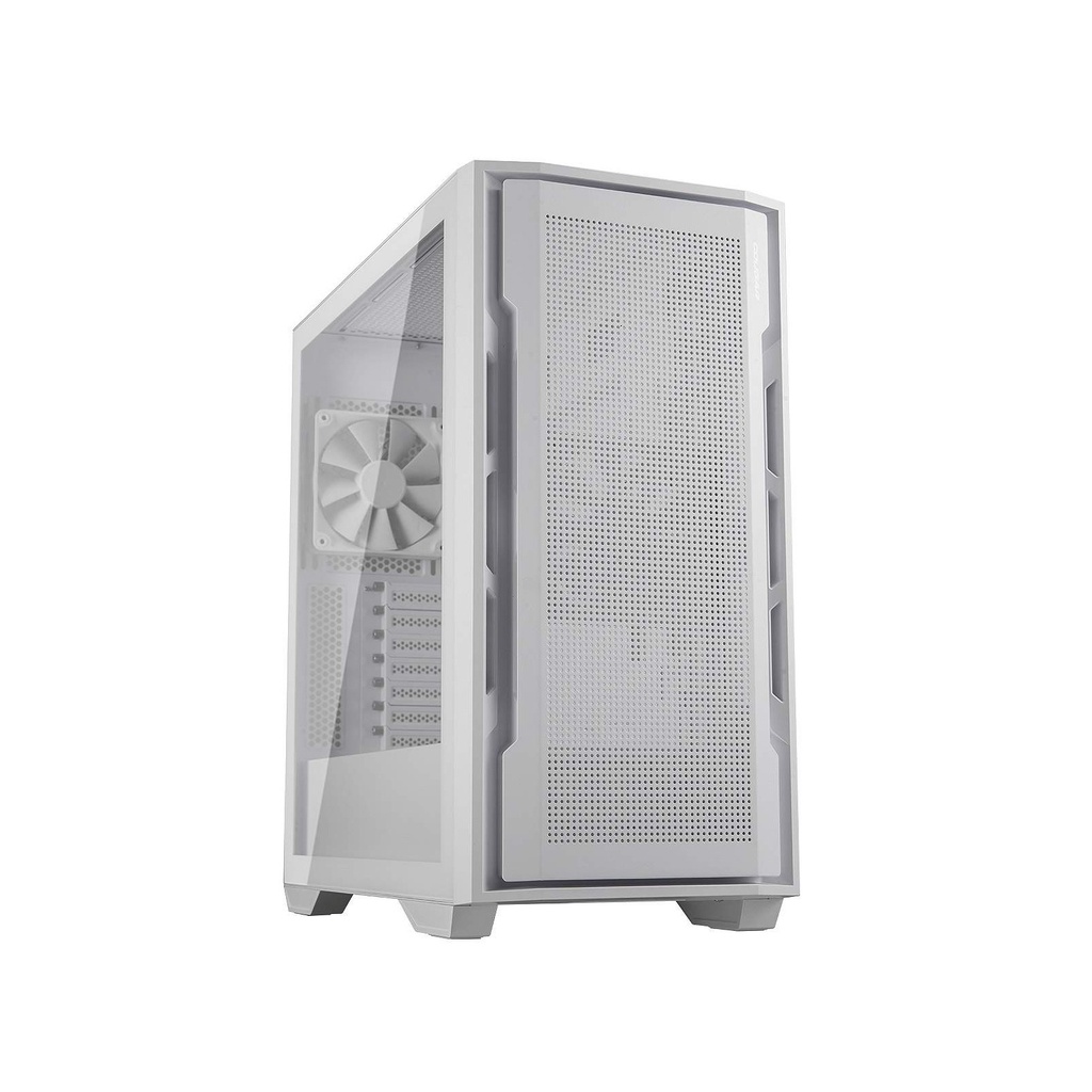 Cougar UniFace Mid Tower Tempered Glass Side Panel Case With 2 Fan Non RGB - White