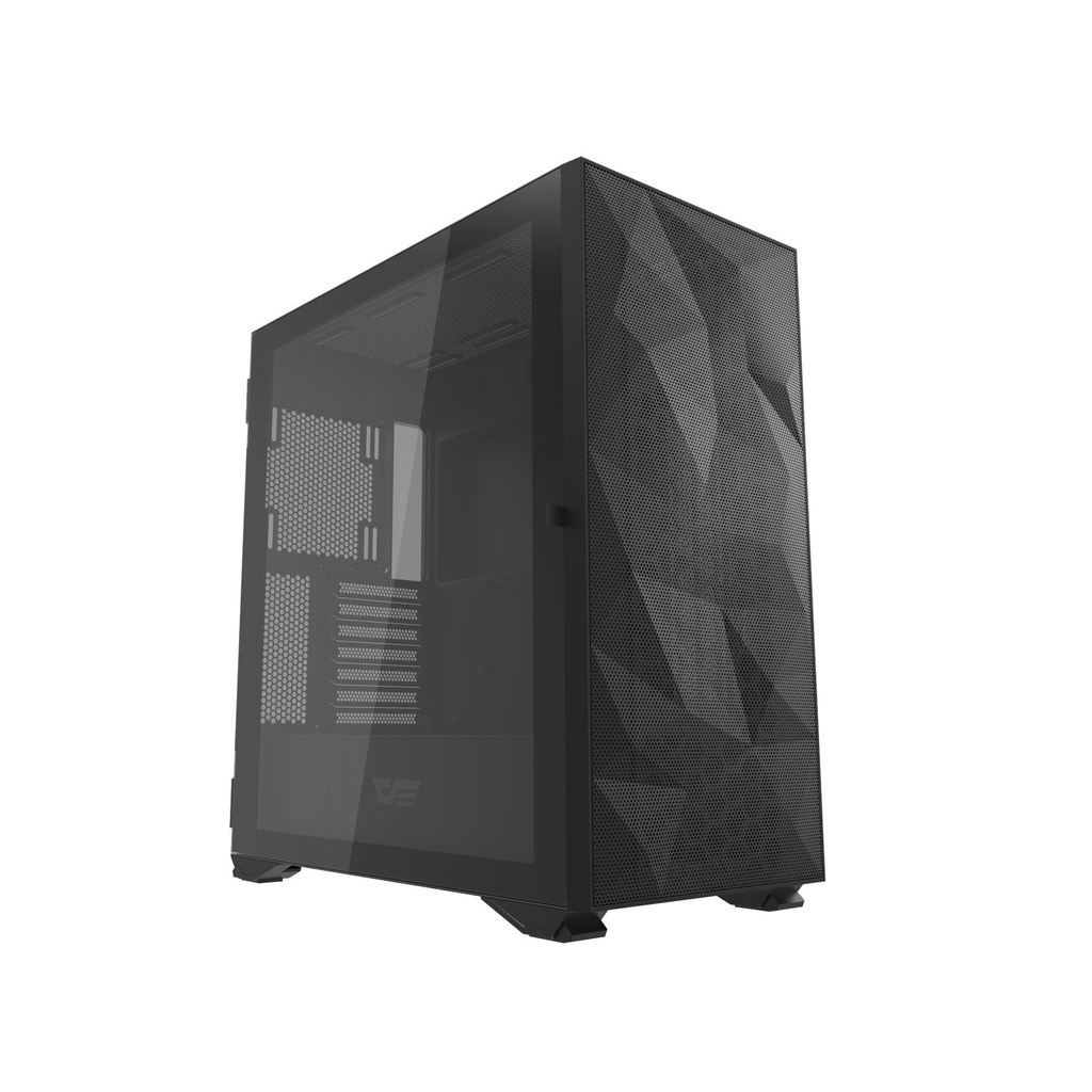 [NS010046] DarkFlash DLX21 Mesh ATX Tower Two Doors Opening Tempered Glass Side Panel Case - Black