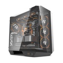 DarkFlash DY470 ATX Mid Tower Gaming Case With 4 ARGB Fans Included - Black