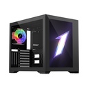 First Player EMOTION VIEW SP7 ATX Case Two Panel Front & Left Side Tempered Glass Case - Black