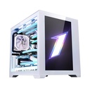First Player EMOTION VIEW SP7 ATX Case Two Panel Front & Left Side Tempered Glass Case - White
