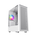 GameMax Storm Micro Tower Tempered Glass Side Panel Case without Fans - White
