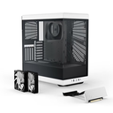 HYTE Y40 Mid Tower Two Panel Front & Left Side Tempered Glass Case With 2 Fan - Black/White