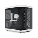 HYTE Y70 Mid Tower Two Panel Front & Left Side Tempered Glass Case without Fan - Black/White