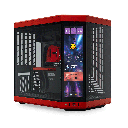 HYTE Y70 TOUCH INFINITE - 14.5 Inch lntegrated IPS Touchscreen ATX Case - Black Cherry