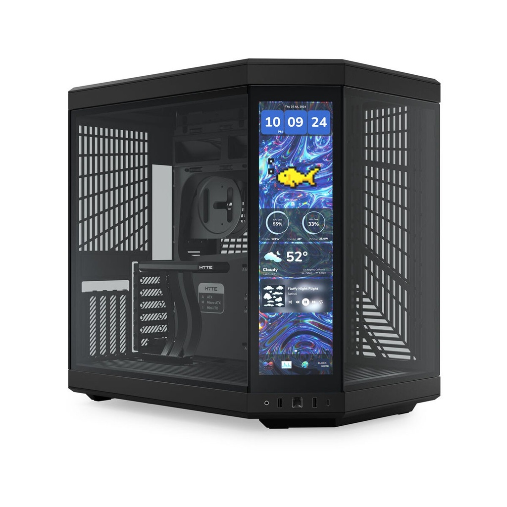 [NS029990] HYTE Y70 TOUCH INFINITE - 14.5 Inch lntegrated IPS Touchscreen ATX Case-pitch Black