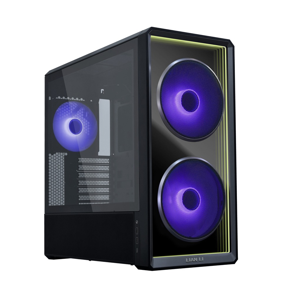 [NS032563] LIAN LI Lancool 217 INF Mid Tower ATX Gaming Case - Black (3 Fans Included)