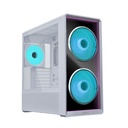 LIAN LI Lancool 217 INF Mid Tower ATX Gaming Case - White (3 Fans Included)