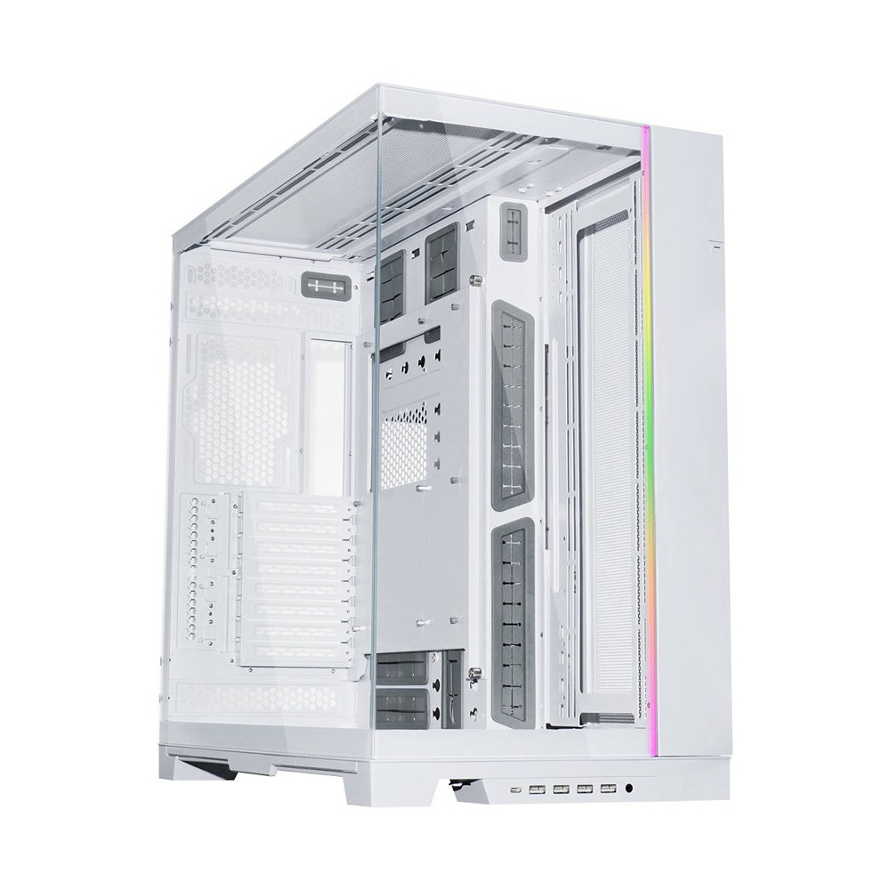 [NS030532] Lian Li O11 Dynamic EVO XL RGB Tempered Glass Full Tower Gaming PC Case (Fans Not Included), White | G99.O11DEXL-W.00