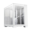 LIAN LI O11 Dynamic Mini Front And Side Tempered Glass Panel Micro ATX Tower Case - Snow Edition (No Fans Included)