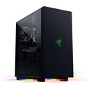Razer Tomahawk ATX Tempered Glass Double Side Revolving Doors Vented Top Panel RGB Chroma Underground Lighting Gaming Case - Black