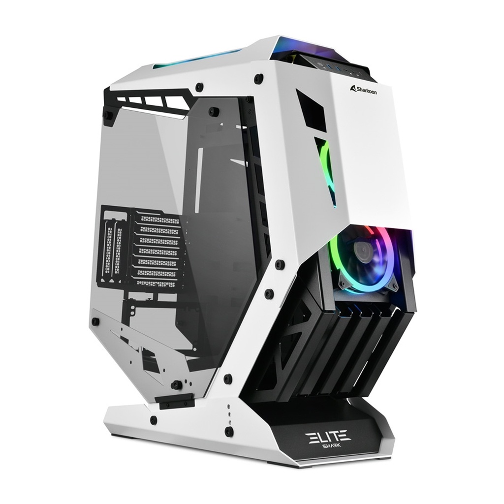 [NS005770] Sharkoon Elite Shark CA700 ATX PC Case Black/White