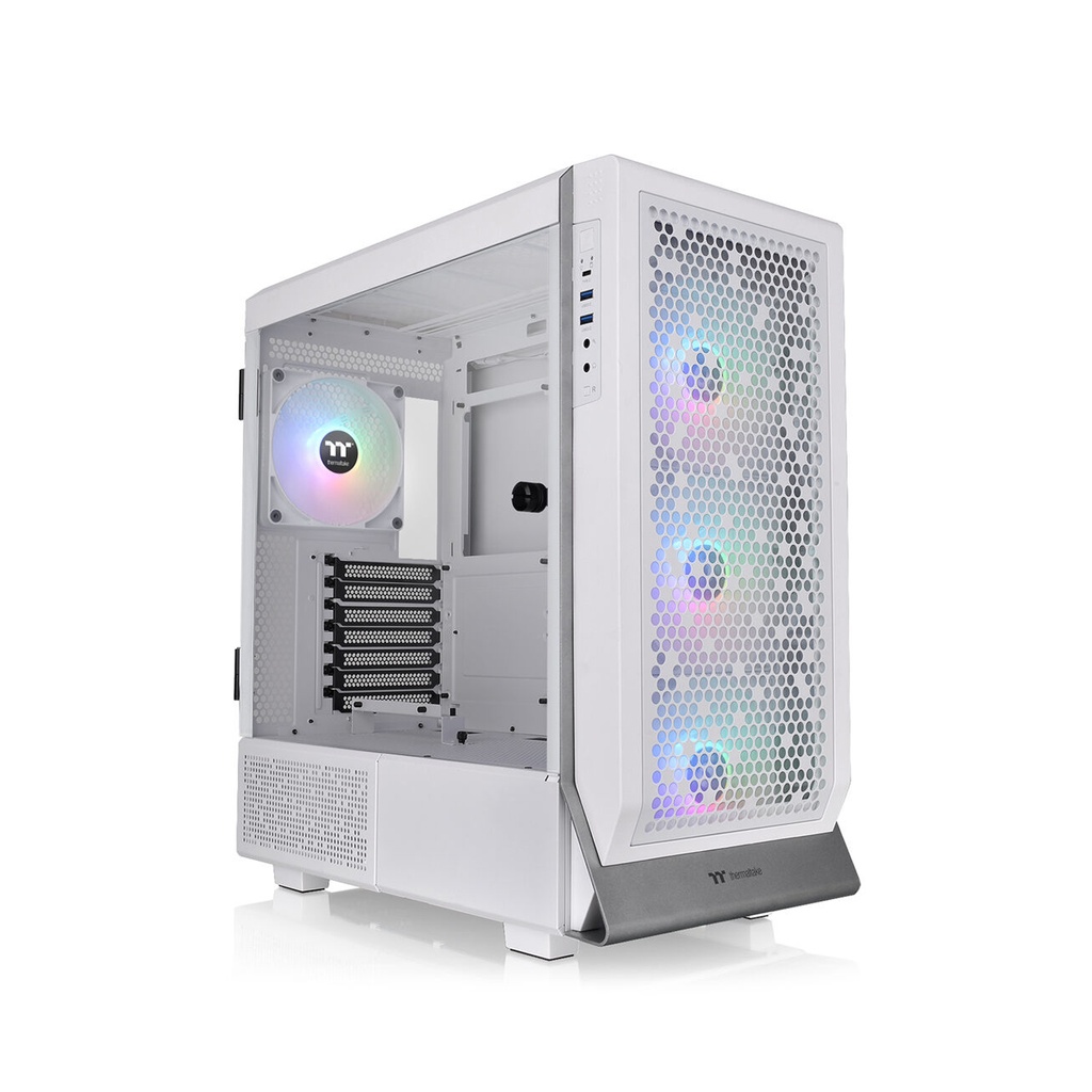 [NS010451] Thermaltake Ceres 500 TG ATX Mid Tower Tempered Glass Side Panel Case With 4 ARGB Fans - Snow White