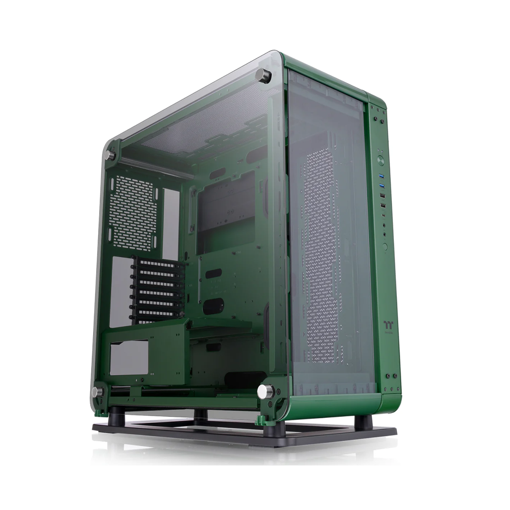 ThermalTake Core P6 TG Mid Tower Three Panel Front,Top & Left Side Tempered Glass Case Without Fan - Racing Green