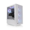 Thermaltake S200 TG ARGB Snow ATX Mid Tower Tempered Glass Side Panel With 3 ARGB Fans - White