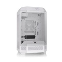 Thermaltake The Tower 300 Micro Tower tempered glass panels on the front and two perforated panels on each side With 2 Fan - White