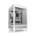 Thermaltake Tower 500 Vertical Mid Tower Fornt & Left Tempered Glass X3 Side Panel Case With 2 ARGB Fans - Snow White
