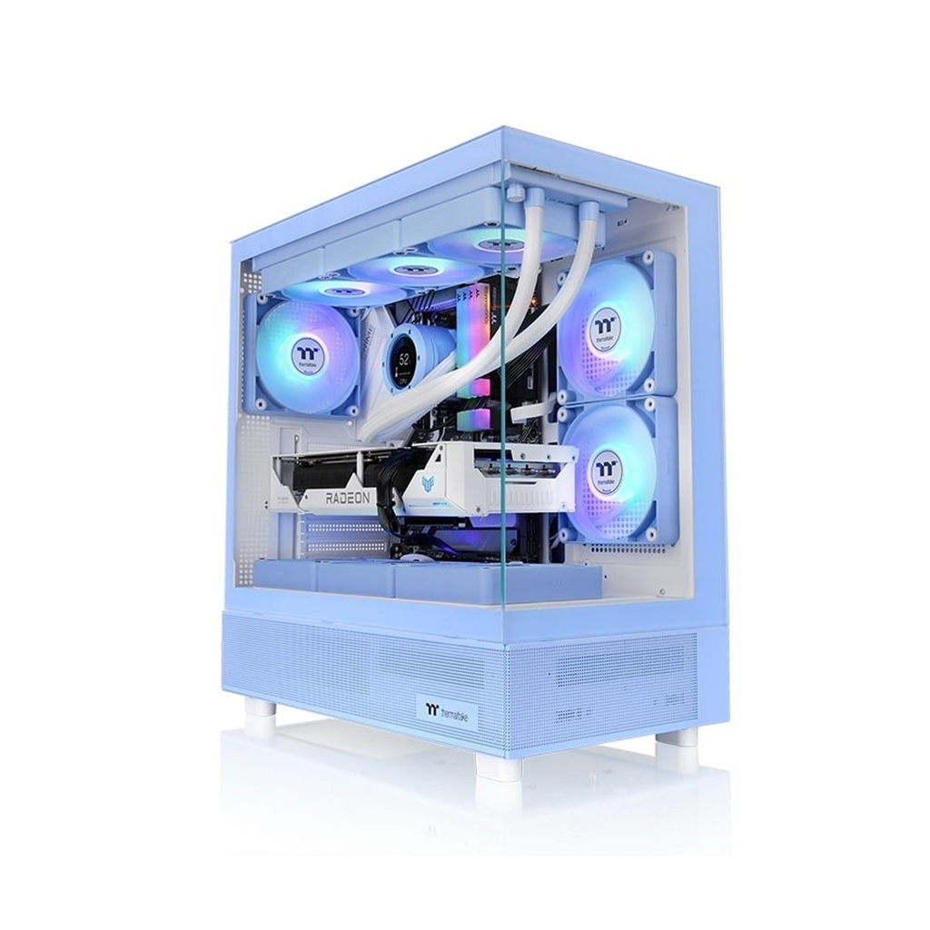 [NS029791] Thermaltake View 270 TG ARGB M-ATX PC Case, Tempered Glass Front and Left Panels, Supports up to 360mm Radiator, 1* CT140 ARGB Preinstalled Fan, USB Type-C x 1, USB 3.0 x 2, Blue | CA-1Y7-00MFWN-02