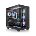 Thermaltake View 380 XL TG Mid Tower Two Panel Front & Left Side Tempered Glass Case with 4 ARGB Fans - Black