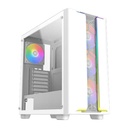 Xigmatek Gaming Y Pro Arctic ARGB E-ATX Mid-Tower Left Side Tempered Glass Panel Case with 4x RGB Fans - White