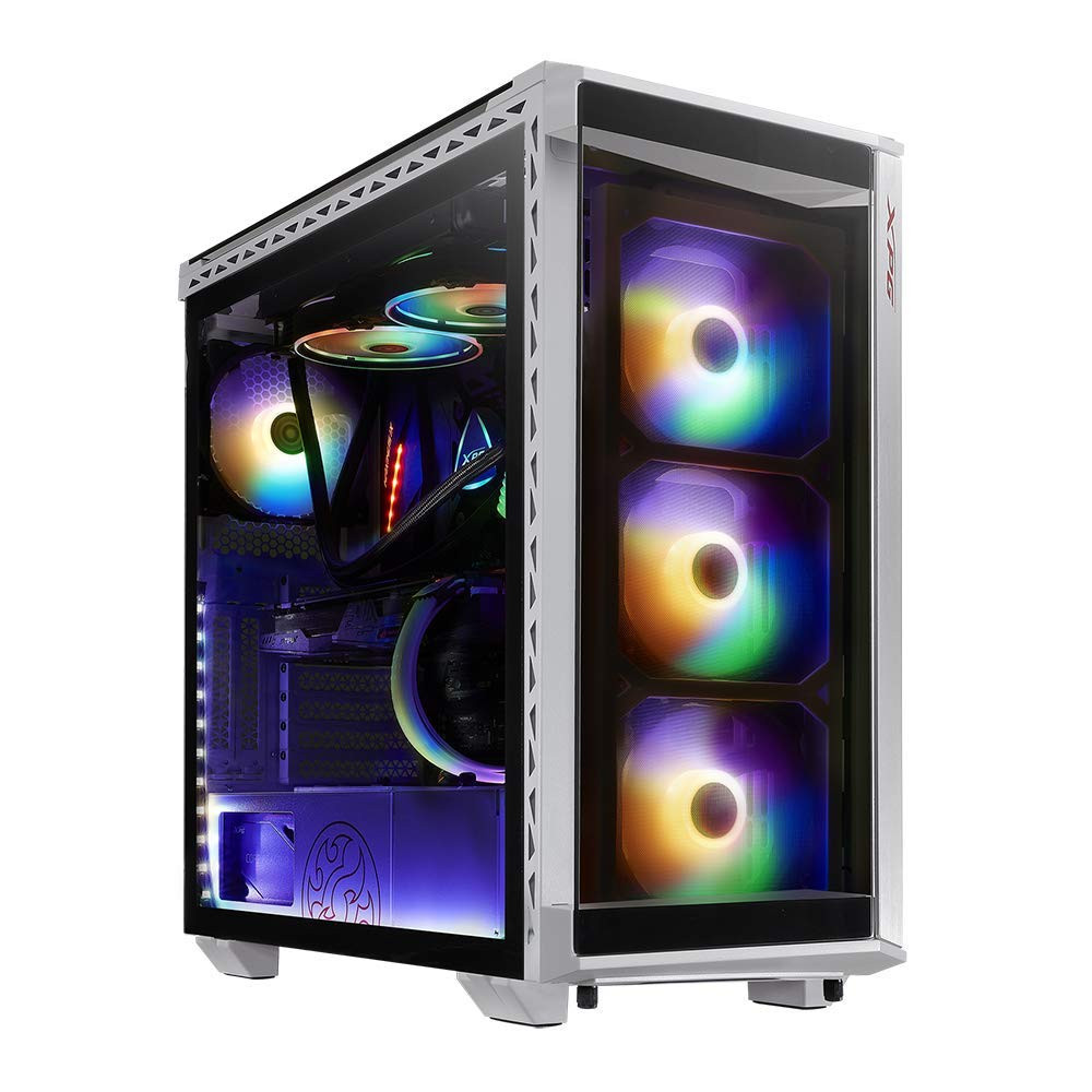 [NS000070] XPG BATTLECRUISER Super Mid-Tower 4-Side Tempered Glass Case with 4 RGB Fans - White