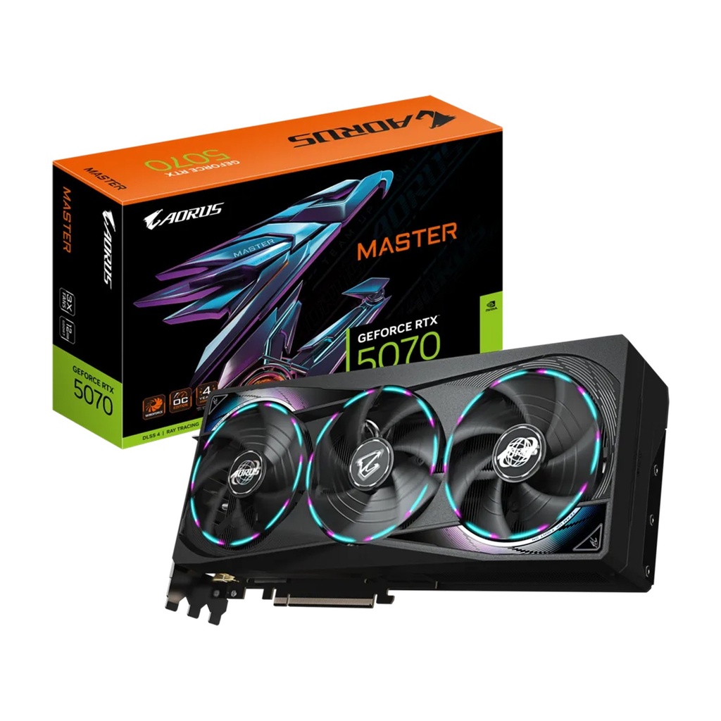Gigabyte Aorus Master GeForce RTX 5070 12GB OC Edition GDDR7 Graphics Card