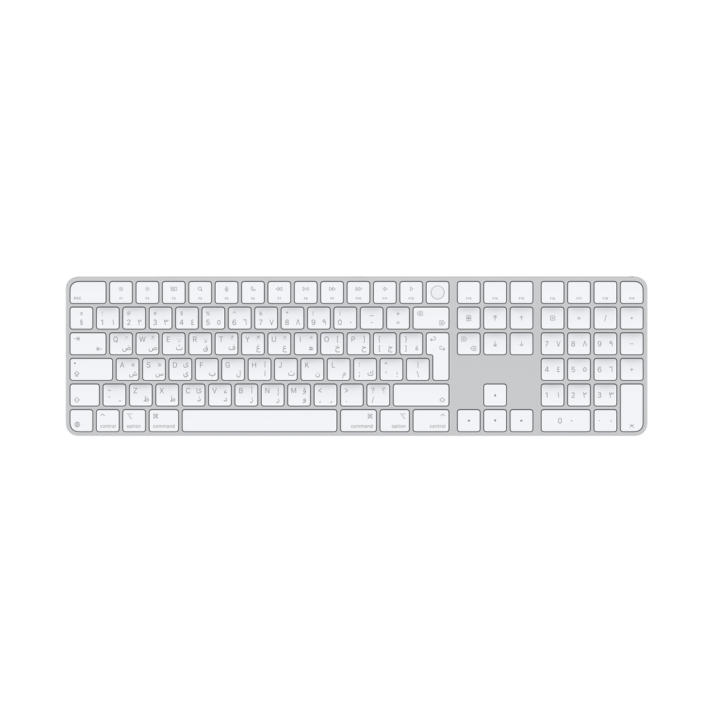 Apple Magic Keyboard With Touch ID And Numeric Keypad (Eng/Arb KB) - White