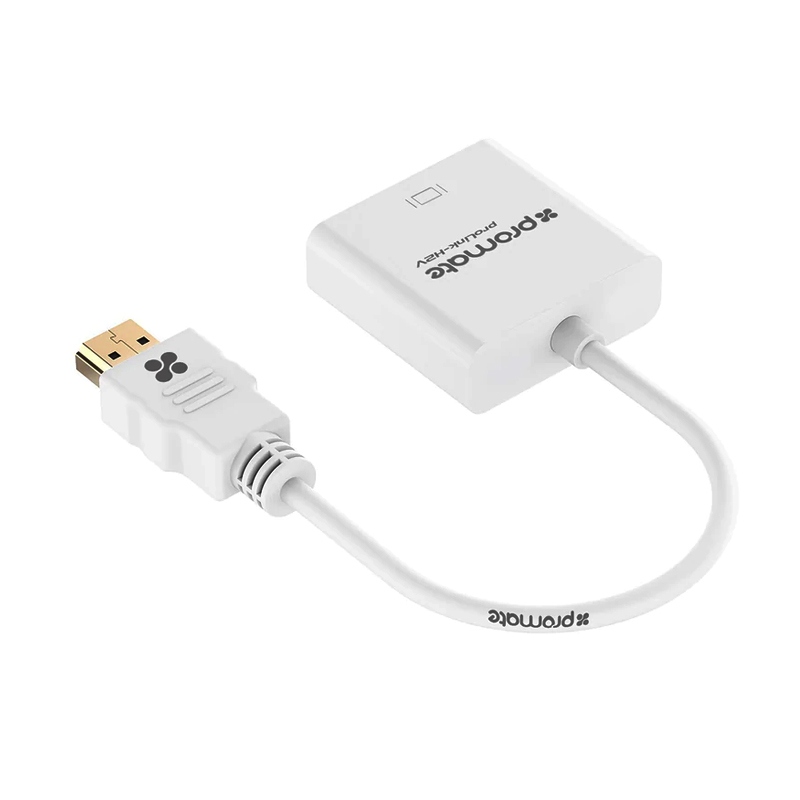 [NS003881] Promate Pro Link HDMI to VGA Adaptor Kit White