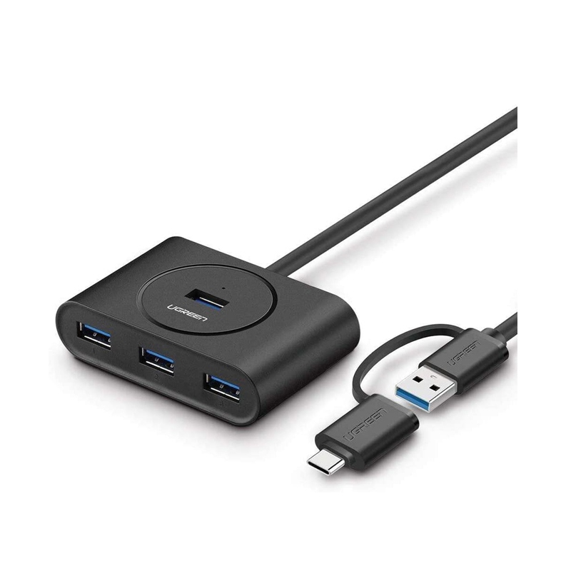 [NS004608] UGreen 2-in-1 USB-C + USB 3.0 4 Port Hub
