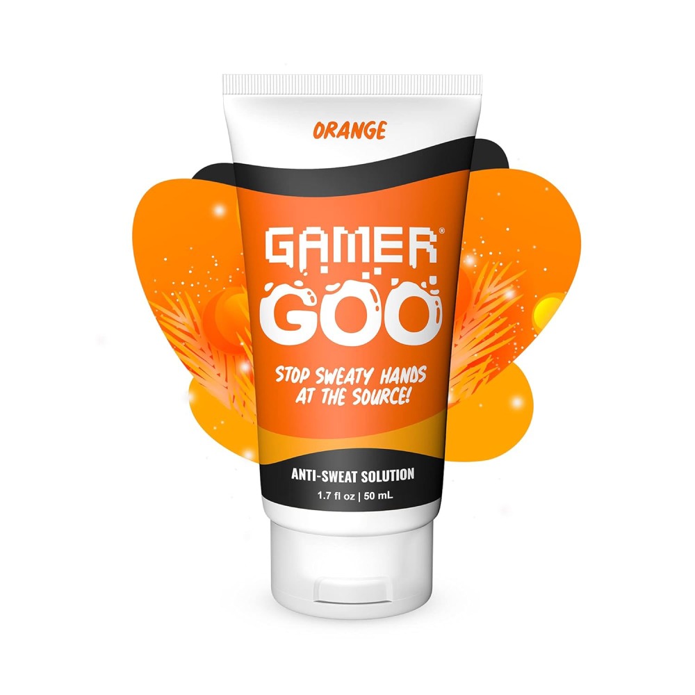 Gamer Goo Antiperspirant Dry Grip For Sweaty Hands - Orange