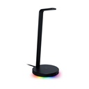 Razer Base Station V2 Chroma Headphone Headset Stand Holder: Chroma RGB Lighting, Taller Stand & Anti-Slip Ledge, USB Charging Ports, 3.5mm Port, Built-in DAC - Black