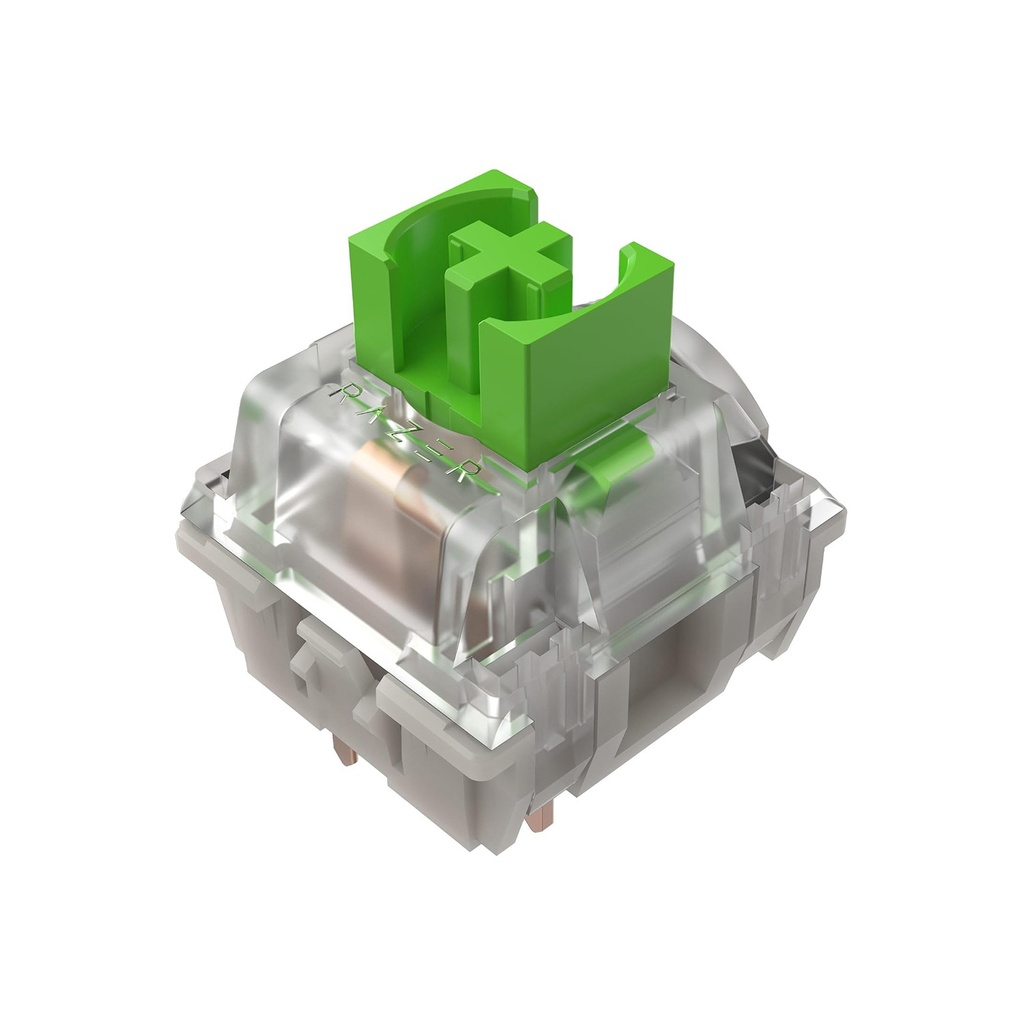 Razer Mechanical Switches Replacement Pack for Gaming Keyboard: Gen-3 Green Clicky Switches, 1.9mm Actuation Point at 50g, Transparent Housing, 3 Pin - 36 pcs