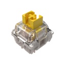 Razer Mechanical Switches Replacement Pack for Gaming Keyboard: Gen-3 Yellow Linear Switches, 1.2mm Reset Point at 45g, Transparent Housing, 3 Pin - 36 pcs