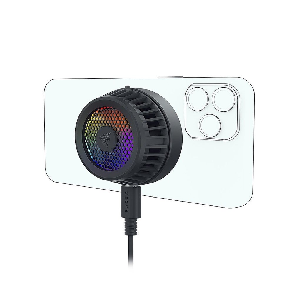 [NS008911] Razer Phone Cooler Chroma MagSafe Compatible Smartphone Cooling Fan With Razer Chroma RGB