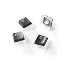 SteelSeries Prism Caps Universal Double Shot PBT Keycaps With Keycap Puller For Mechanical Gaming Keyboards, Extra 16 Keys "Non-Standard" For Bottom Row - Black