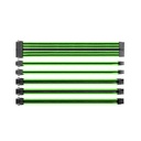 Thermaltake TtMod Sleeve Extension Power Supply Cable Kit - Green/Black