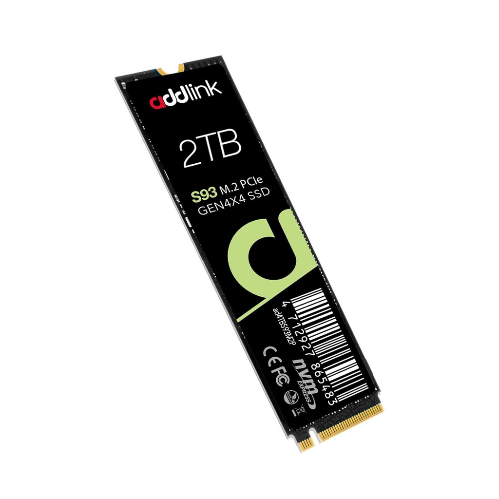 [NS027952] AddLink S93 2TB PCIe Gen 4x4 NVMe M.2 SSD Up to 7400MB/S