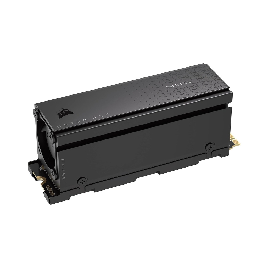 Corsair MP700 Pro 2TB PCIe Gen 5 x4 NVMe M.2 SSD Up to 12,400MB/s Read, Up to 11,800MB/s Write with Air Cooler