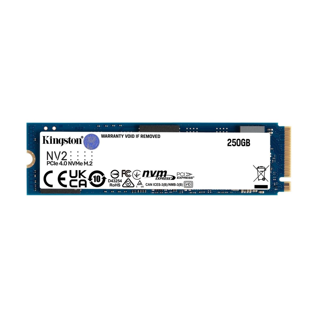 [NS009161] Kingston NV2 250GB M.2 NVMe SSD Up to 3000 MB/s