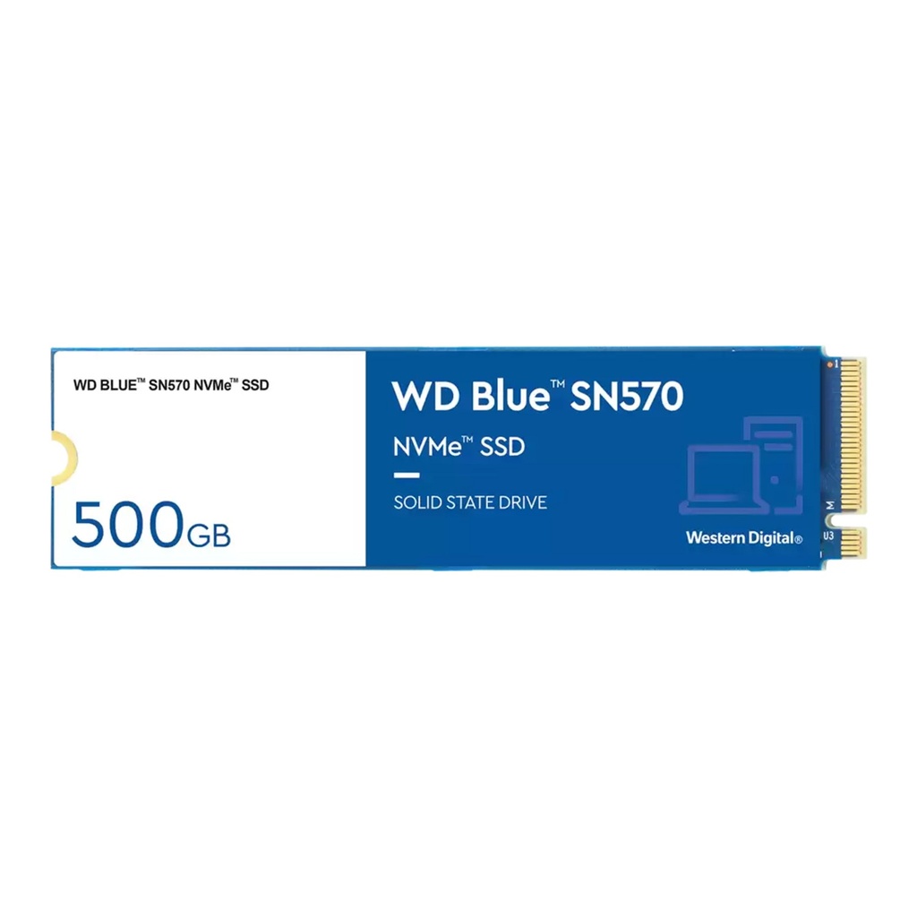 WD Blue SN570 500GB M.2 2280 PCIe Gen3 x4 NVMe SSD RW 3500/2300MB/s