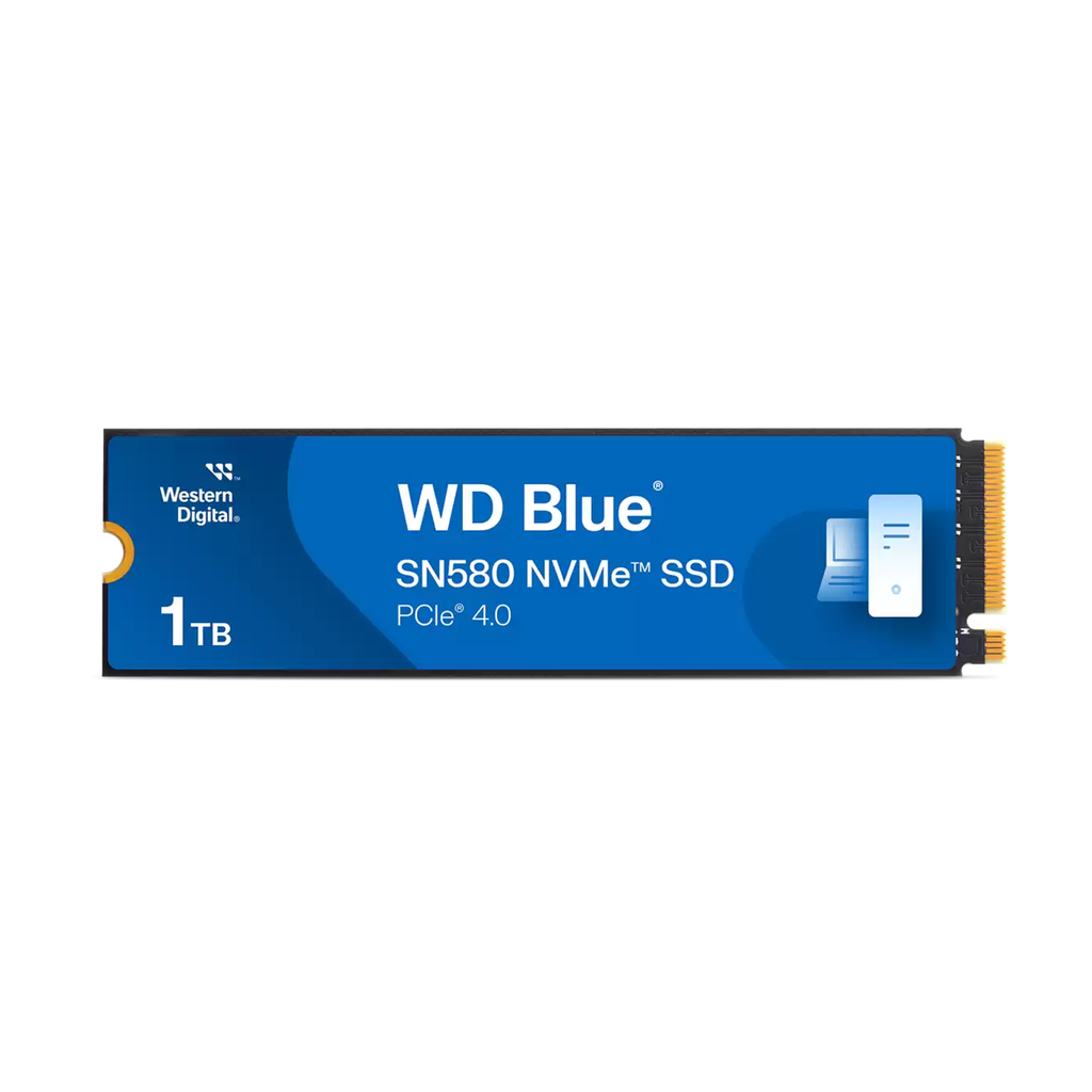 WD Blue SN580 1TB PCIe 4.0 NVME SSD Upto 4150 MB/s Read
