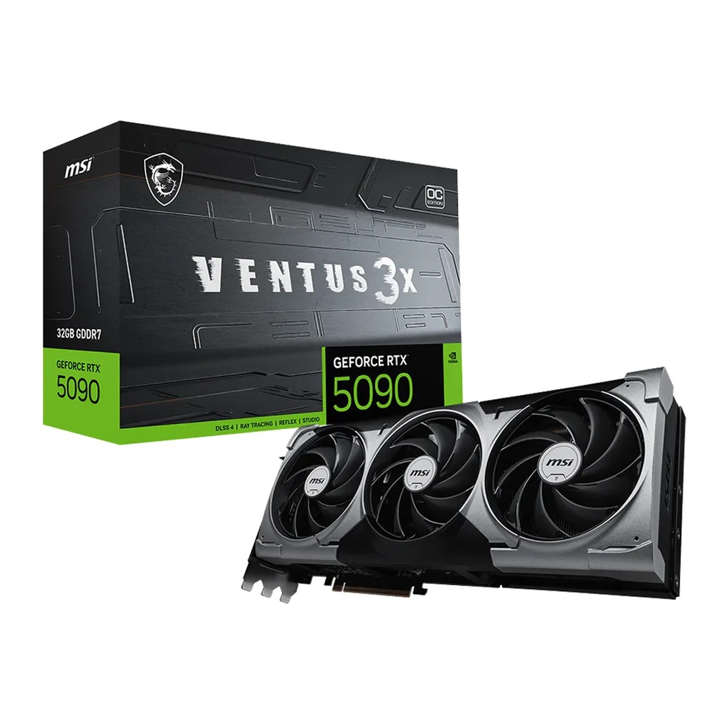 [NS032759] MSI Geforce RTX 5090 Ventus 3X OC Edition 32GB GDDR7 Graphic Card