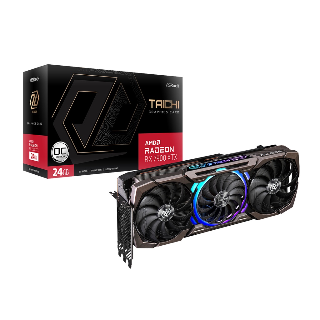 Asrock AMD Radeon™ RX 7900 XTX Taichi 24GB OC DDR6 - RX7900XTX TC 24GO - Graphics Card