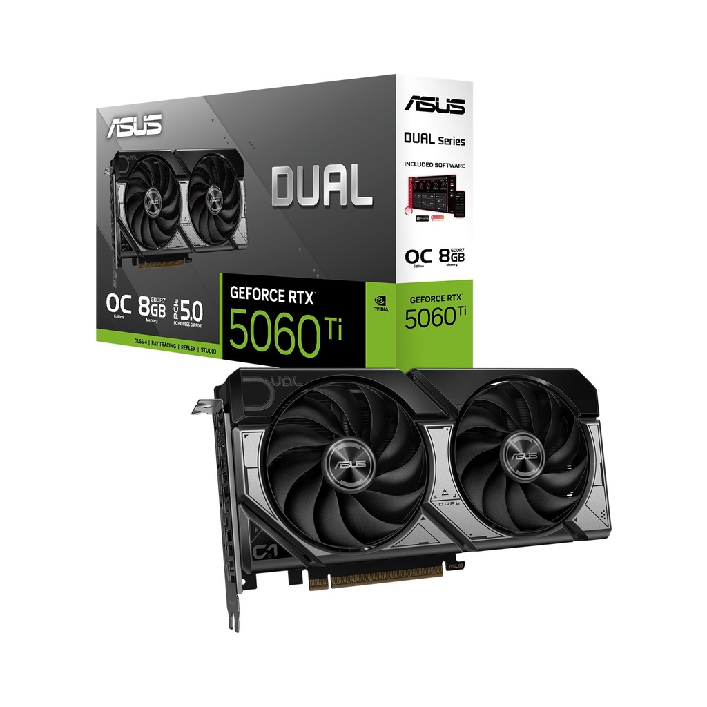 [NS029398] ASUS Dual GeForce RTX 5060 Ti OC Edition 8GB GDDR7 Graphic Card