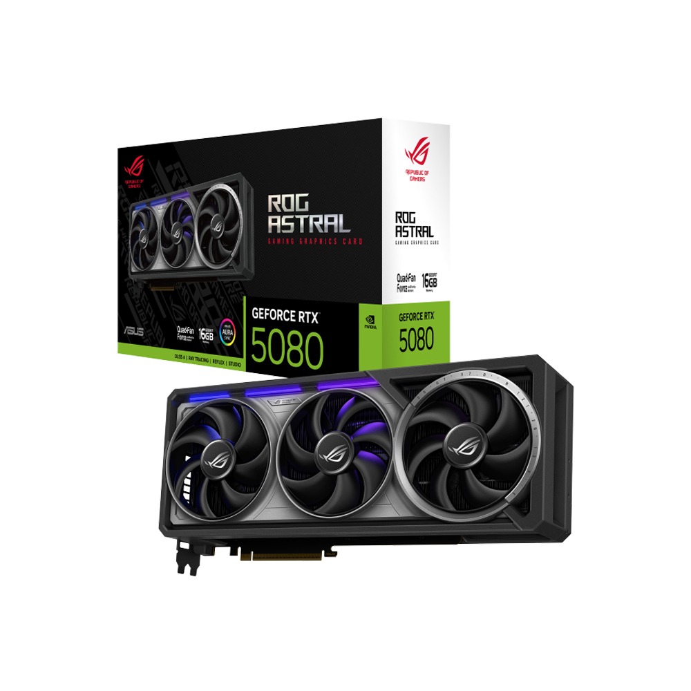 [NS028172] ASUS ROG Astral GeForce RTX™ 5080 16GB GDDR7 Graphic Card