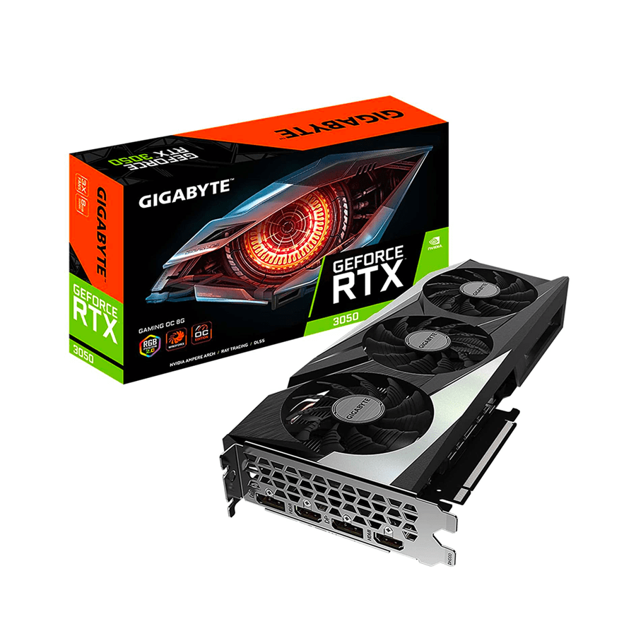 GigaByte GeForce RTX 3050 WindForce Gaming OC Edition 3X Fans 8GB Graphics Card