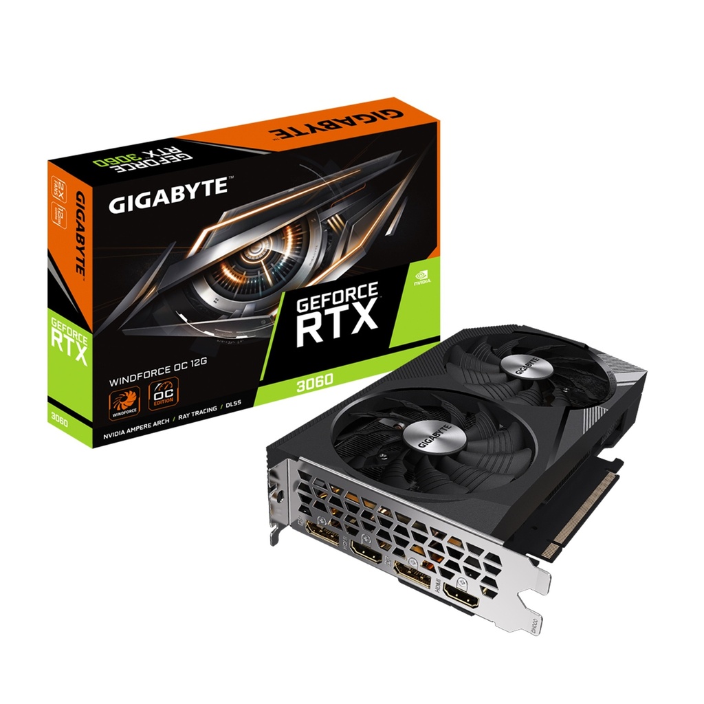 [NS016404] Gigabyte GeForce RTX 3060 WINDFORCE OC 12GB GDDR6 Gaming Graphics Card