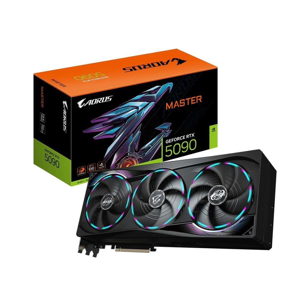 [NS028533] Gigabyte GeForce RTX­­ 5090 Aorus Master OC Edition 32GB PCIe 5.0 GDDR7 Graphics Card