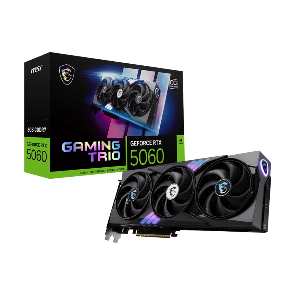 [NS029689] MSI GeForce RTX 5060 Gaming Trio 8GB OC Edition GDDR7 Graphic Card