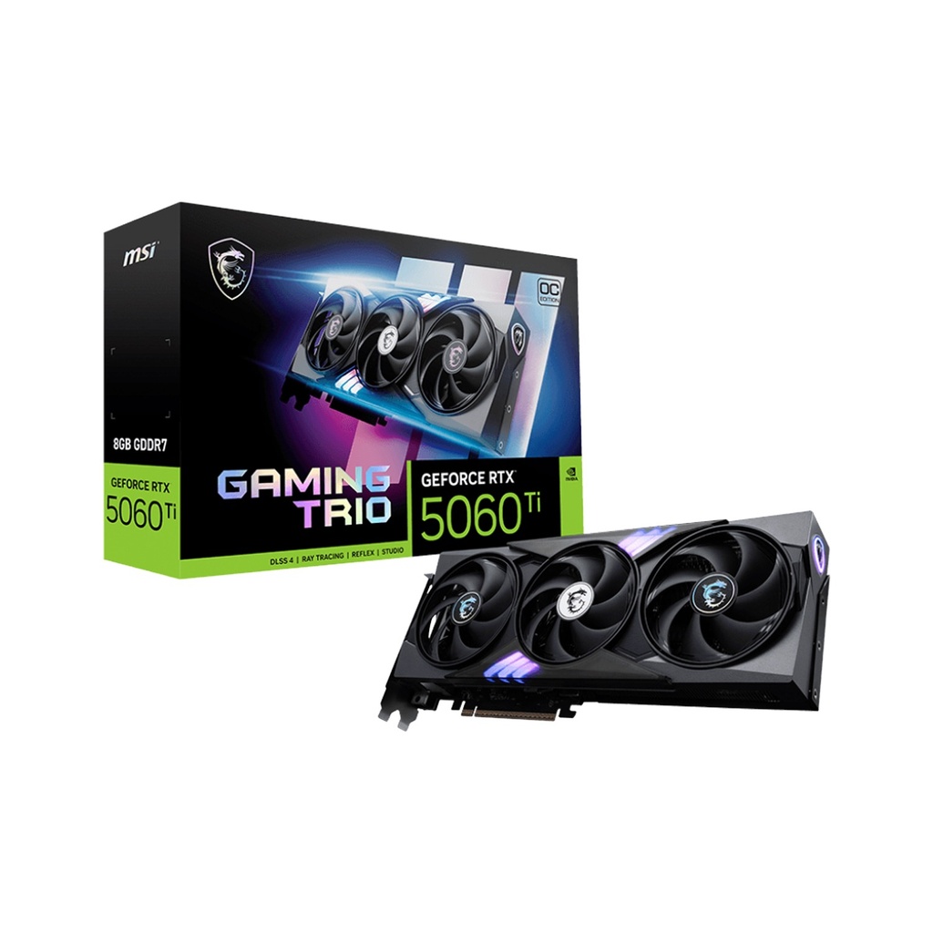 [NS030227] MSI GeForce RTX 5060Ti Gaming Trio 8GB OC Edition GDDR7 Graphic Card | 912-V536-022